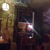 inside at Rainbow Cafe in Antigua