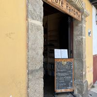 Outsidee  at Rainbow Cafe in Antigua