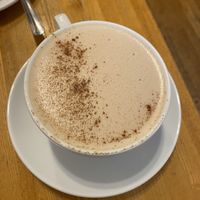 Latte with plant milk  at The Albina Press in Portland