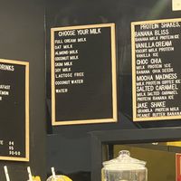 Choice of milks  at Buzz The Junction in The Junction