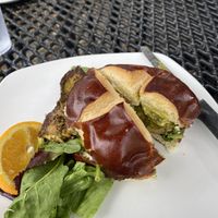 Lions mane sandwich   at End of the Line Cafe in Pensacola