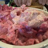 Red potato salad   at End of the Line Cafe in Pensacola