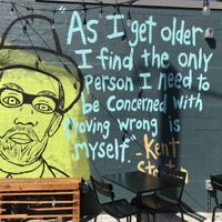 Mural on the lil patio   at End of the Line Cafe in Pensacola