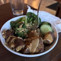 Peanut tofu bowl (my non vegan friend really enjoyed)  at End of the Line Cafe in Pensacola