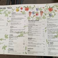 Vegetarian menu in english (as of Oct 2023) at Tikua in Queretaro