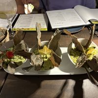 3 types of guacamole   at Tikua in Queretaro