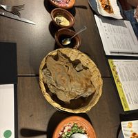 Natural blue corn chips and dips  at Tikua in Queretaro