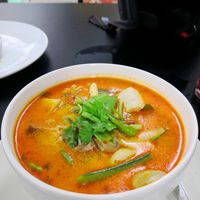 冬陰公湯 at Chada Vegetarian Restaurant in Chiang Mai