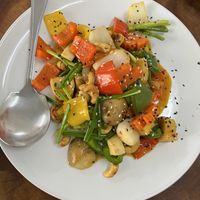 Cashew nut dish  #Veganuary at Chada Vegetarian Restaurant in Chiang Mai