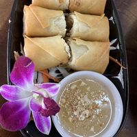 Spring rolls  #Veganuary at Chada Vegetarian Restaurant in Chiang Mai