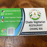 Cha-Da, Chiang Mai  at Chada Vegetarian Restaurant in Chiang Mai