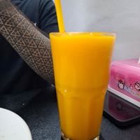 Mango smoothie at Chada Vegetarian Restaurant in Chiang Mai