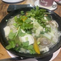 Pho soup   at Chada Vegetarian Restaurant in Chiang Mai