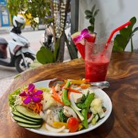   at Chada Vegetarian Restaurant in Chiang Mai