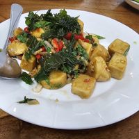 Stie fried ginger at Chada Vegetarian Restaurant in Chiang Mai