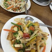 Cashew tofu. Great portion size! Delicious   at Chada Vegetarian Restaurant in Chiang Mai