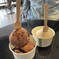 Double chocolate brownie and vanilla sea salt   at Dae Ice  Cream in Dublin