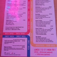 menu at Boca Boca Vegan Guilty Pleasure in Warsaw