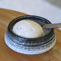 Vegan White Chrysanthemum Sobacha Gelato at HVALA - Somerset in Central Singapore