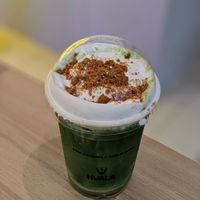 Vegan Banana Pudding Matcha Latte at HVALA - Somerset in Central Singapore