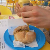 The vegan bifana with mustard at Passion Cafe in Vendas Novas