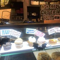 Catering Available Sign with Close-Up of Cupcakes 😋  at nami Vegan Sweets in Phoenix