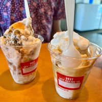 pumpkin pie & peach cobbler at nami Vegan Sweets in Phoenix