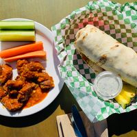 Wings were delicious & a breakfast burrito  at nami Vegan Sweets in Phoenix