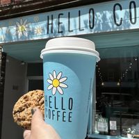 Everything Cookie and an Americano   at Hello Coffee in Toronto