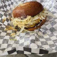 The Vegan Macca  at AM Bagel in Toronto