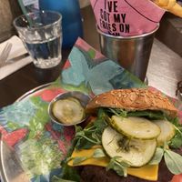 Vegan dirty burger  at Bill's - Baker St in London