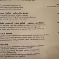 Vegan salad option at Restaurante Anoa Santanyí in Mallorca