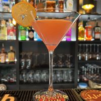 And here’s there Rhubarb Martini   at bar GINGER in Prague