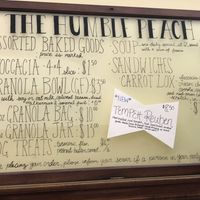 Food menu May 2022 (subject to change)  at The Humble Peach in Amherst