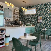 super cute interior! at Habitat Cafe in Polignano A Mare
