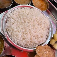 South Indian Thali - Vegan version  at Saravanaa Bhavan in Cologne