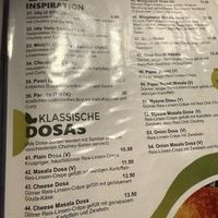 menu  at Saravanaa Bhavan in Cologne