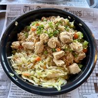 Teriyaki Faux Chicken Fried Rice   at The Jerk Shack in San Antonio