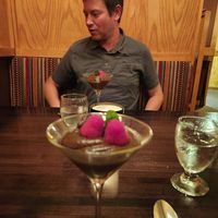 Avocado chocolate mousse (special custom menu) at Silver Fox Steakhouse in Casper