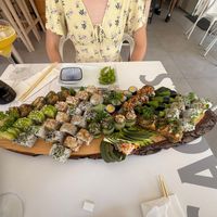 Vegan tasting menu platter for two people at Baushi in Carvoeiro