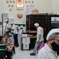 Inside at Pizzeria da Michele in Naples