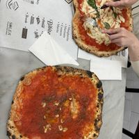 Marinara and Margherita at Pizzeria da Michele in Naples