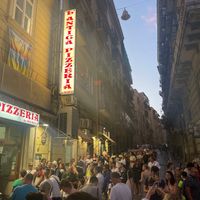 The Outside at Pizzeria da Michele in Naples
