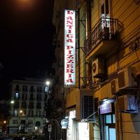 Sign at Pizzeria da Michele in Naples