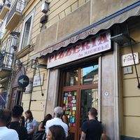 The wait outside  at Pizzeria da Michele in Naples