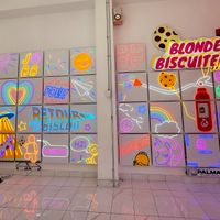 Inside at Blonde Biscuiterie in Montreal