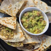 Quesadillas al pastor (carne de soya) at Taquería La Mexicana in Vina Del Mar