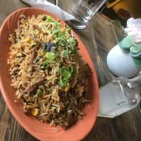  Vegan fried rice  at Cafe Bel-Air in Edmonton