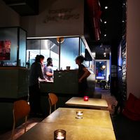 Indoor sitting and View of the Kitchen at Kebap with Attitude in Berlin