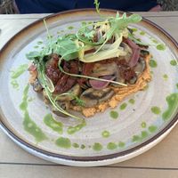 Vegan Mushroom Chipotle  at Delizie in Parga
